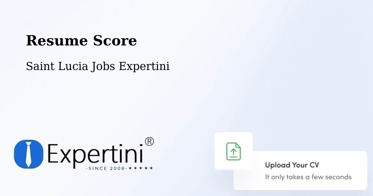 Resume Score & Job Description Match Tool – Patience - Saint Lucia Jobs Expertini